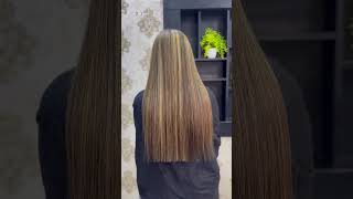 How to do blonde highlights at salon haircolor hair hairstyle trending shorts [upl. by Harwell]