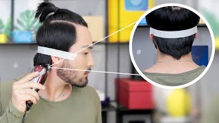 COMO CORTAR CABELO MASCULINO SOZINHO  AULA PASSO A PASSO [upl. by Rashidi]