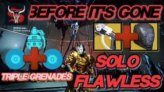 TRIPLE GRENADE BUILD Solo Flawless Master Presage STRIKER TITAN Top Tree GOOD BEFORE ITS GONE [upl. by Namzzaj]