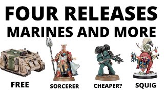 Warhammer Releases Reviewed Free Rhinos Black Gobbo Assault Squad and Sorcerer [upl. by Rab]