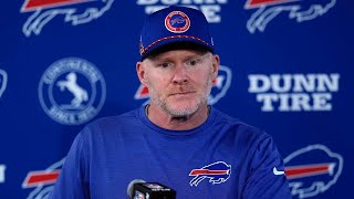 Thats on me Buffalo Bills head coach Sean McDermott on lategame playcalling amp clock management [upl. by Hahsi]