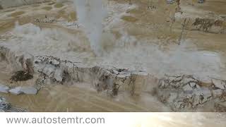 Marble stone blasting in Turkey with AutoStem Cartridges [upl. by Alekat]