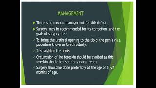 HYPOSPADIAS ampEPISPADIAS DISORDER OF KIDNEY AND URINARY TRACT  BSC NURSING 3 RD YEAR [upl. by Hsaka]