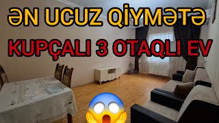 ƏN UCUZ QİYMƏTƏ❗️HEÇ NEÇƏYƏ KUPÇALI 3 OTAQ EV❗️ elnurgadirov [upl. by Fernande]