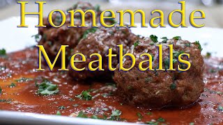 Homemade Italian Meatballs amp Marinara Sauce Recipe [upl. by Asilrahc140]