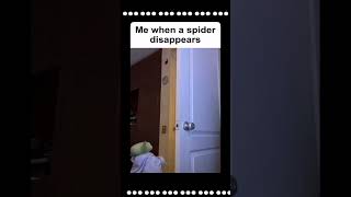 Me when a spider disappearsshortsmemehastag [upl. by Annoved]