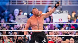 Brock Lesnar wins second Mens Royal Rumble Match Royal Rumble 2022 [upl. by Standice]