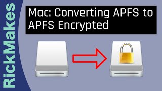 Mac Converting APFS to APFS Encrypted [upl. by Tiloine396]