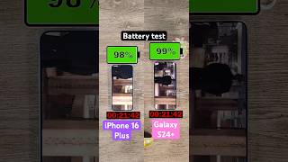 iPhone 16 Plus vs Galaxy S24 battery test [upl. by Alduino]