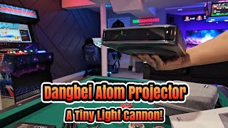 Dangbei Atom Review  Inexpensive Laser Projector with 1200 Lumens A Tiny Light Cannon [upl. by Rimola]