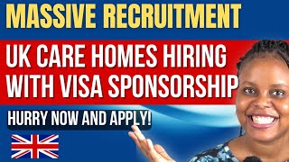 Latest Care Jobs Uk Carehomes Hiring With Visa Sponsorship Hurry Now And Apply [upl. by Ennayllek]