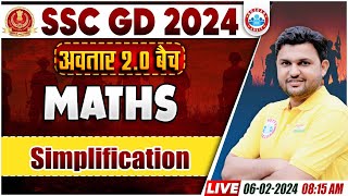 SSC GD New Vacancy 2024  अवतार 20 बैच Simplification Maths By Rahul Sir  APP वाली क्लास [upl. by Lozar915]