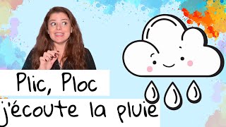 Plic Ploc jécoute la pluie  Andreeas Music Box  Comptine à gestes [upl. by Einneg268]