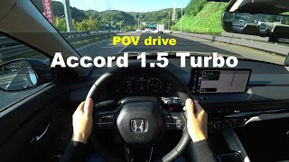 2024 Honda accord 15 turbo POV drive [upl. by Vitus161]