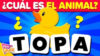 Adivina El Animal por las Letras Desordenadas 🐷⏰😵‍💫  Play Quiz de Animales [upl. by Nikolai]