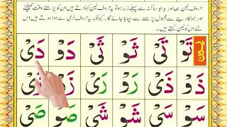 Noorani Qaida Lesson No 8 Part 2 Huroof e Leen  Haroof e Leen  Arabic Qaida for Beginners [upl. by Lindi298]