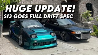 HUGE UPDATE  S13 Hood Pin Install  240sx Build Episode 12 [upl. by Notgnimer]