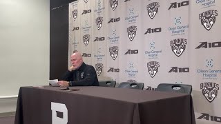 St Bonaventure coach Mark Schmidt discusses a 7056 win against Cal State Northridge [upl. by Geanine]