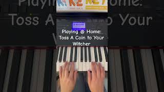 Playing  Home Toss a Coin to Your Witcher piano theory historicalperiod pianotutorial music [upl. by Dahsra]