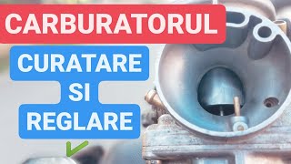 Curatare si reglare carburator scuter si ATV 4T [upl. by Abelard]