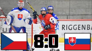 ČESKO VS SLOVENSKO U18 PŘÁTELSKÝ ZÁPAS 2024 [upl. by Felicle246]