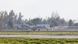 Cessna 550 Citation II quot AEROTAC quot Taking off From Santiago de Chile Airport [upl. by Ynohta]