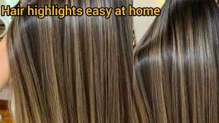 Highlights amp Cap Streaking Full technique For beginner  Step by Step Cap streaking on hair [upl. by Aehta47]