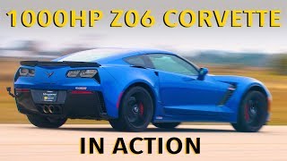 1000HP Hennessey Z06 Corvette In Action [upl. by Aicia]