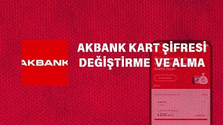 Akbank Kart Şifresi Değiştirme  Akbank Kart Şifre Alma [upl. by Neyud]