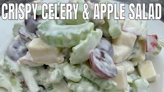 How to make Crispy Celery amp Apple Salad Easy Celery Salad Recipe Healthy Celery Salad [upl. by Faletti]