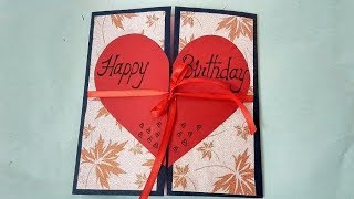 A Beautiful Birthday card idea for BOYFRIEND  complete tutorial [upl. by Aimet]