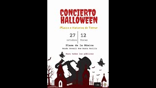 Concierto Halloween banda juvenil SUM Santa Cecilia Caudete 27 10 24 [upl. by Etnahs]