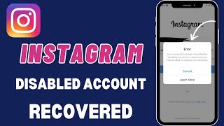 How to fix Instagram account disabled  Recover your Instagram disabled account [upl. by Cleavland]