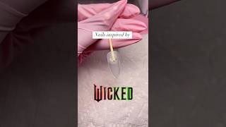 I’ll help you be popular🧚‍♀️💕 nails nailart wicked green pink chrome tutorial naildesign [upl. by Stacey]