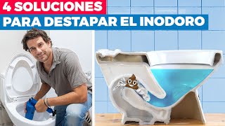 4 soluciones para destapar el inodoro [upl. by Sremmus]