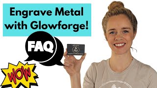 Can Glowforge Engrave Metal Metal Business Cards with Glowforge [upl. by Sivek155]