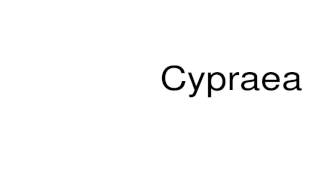 How to pronounce Cypraea [upl. by Manolo]