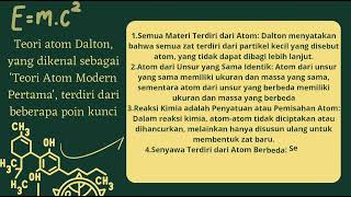 SAINS TERPADU TEORI ATOM DALTON [upl. by Neveda68]