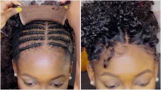 Very Detailed Kinky curly closure hair bundles sewin install Looks natural  Curlsqueen hair [upl. by Zelazny]