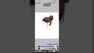 how I draw hair on ibispaint x❤️‍🔥😱 shortfeed shorts ibispaintx [upl. by Lecram316]