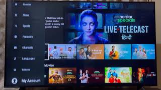 How to login Hotstar account on Smart TV  Activate TV in Disney Hotstar for Free [upl. by Malvie]