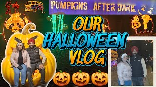 OUR HALLOWEEN VLOG🎃 AMAZING ARTWORK AT PUMPKINS AFTER DARK NOTSOORDINARYCOUPLE [upl. by Gwynne777]