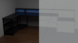 I made my desk in blender [upl. by Blasius230]