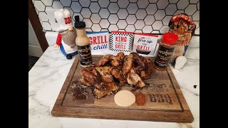 Delicious Coffeerubbed Whole Wings On The Pit Boss Lexington With Tangy Alabama White Sauce [upl. by Giselle]