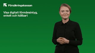 Visa digitalt förmånsintyg enkelt och hållbart [upl. by Dumm]