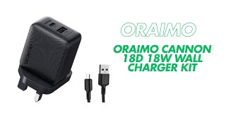 oraimo Cannon 18D 18W Wall Charger Kit  Unbox [upl. by Latrina]