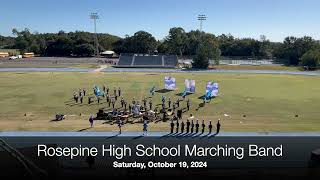 Rosepine High School Marching Band at the DeRidder Marching Festival 2024 [upl. by Jory343]