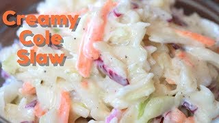 Creamy Coleslaw Easy Recipe NEW [upl. by Adnohsak801]