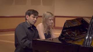 Brahms  Hungarian Dance 1 in G Minor Vieness Piano Duo [upl. by Kenaz53]