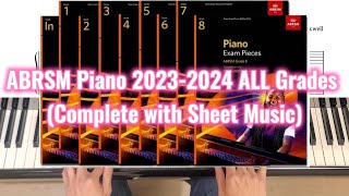 ABRSM Piano 20232024 ALL Grades Complete with Sheet Music [upl. by Hnamik]